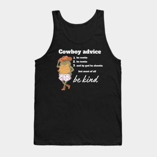 Frog Cowboy Advice Tank Top